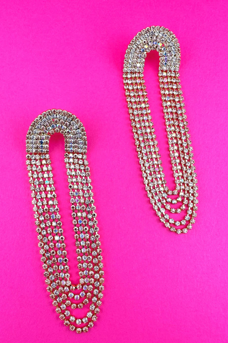 Crash My Party Rhinestone Earrings