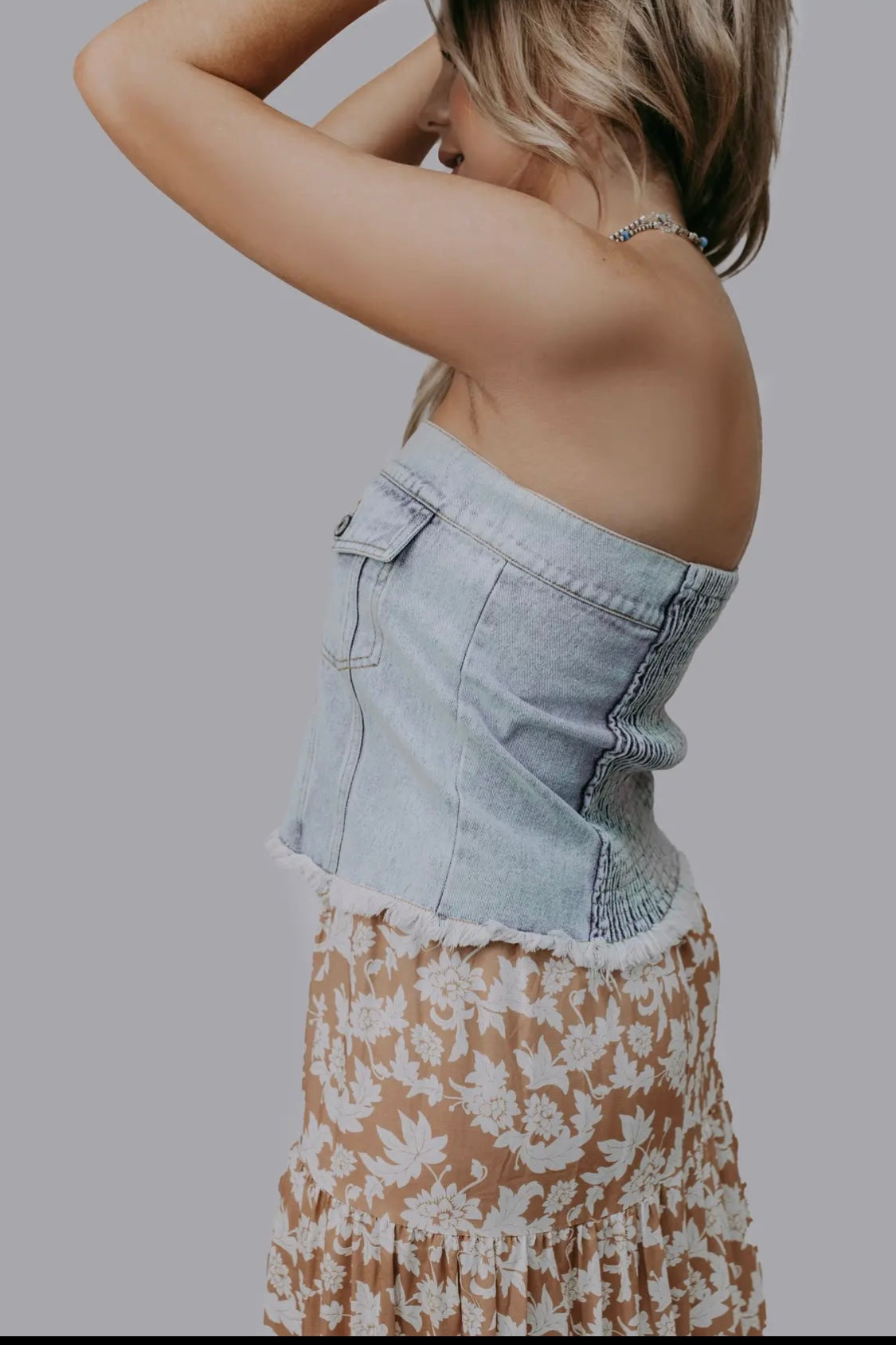 Rodeo Rebel Denim Corset