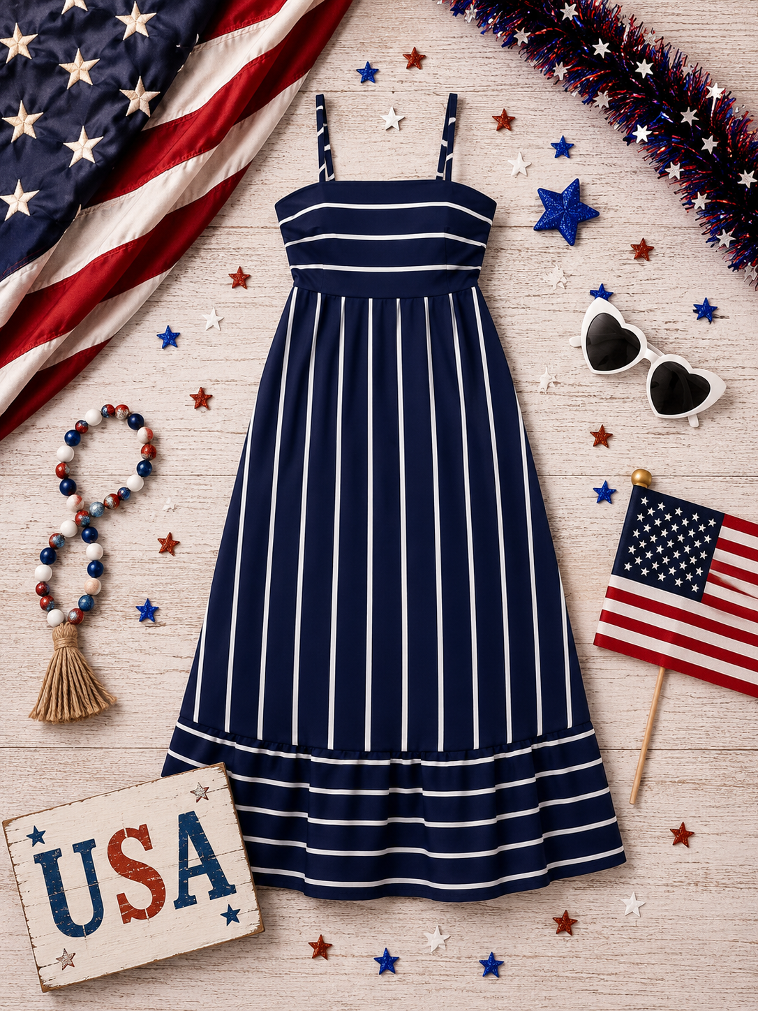 Midnight Liberty Maxi Dress 🇺🇸💙