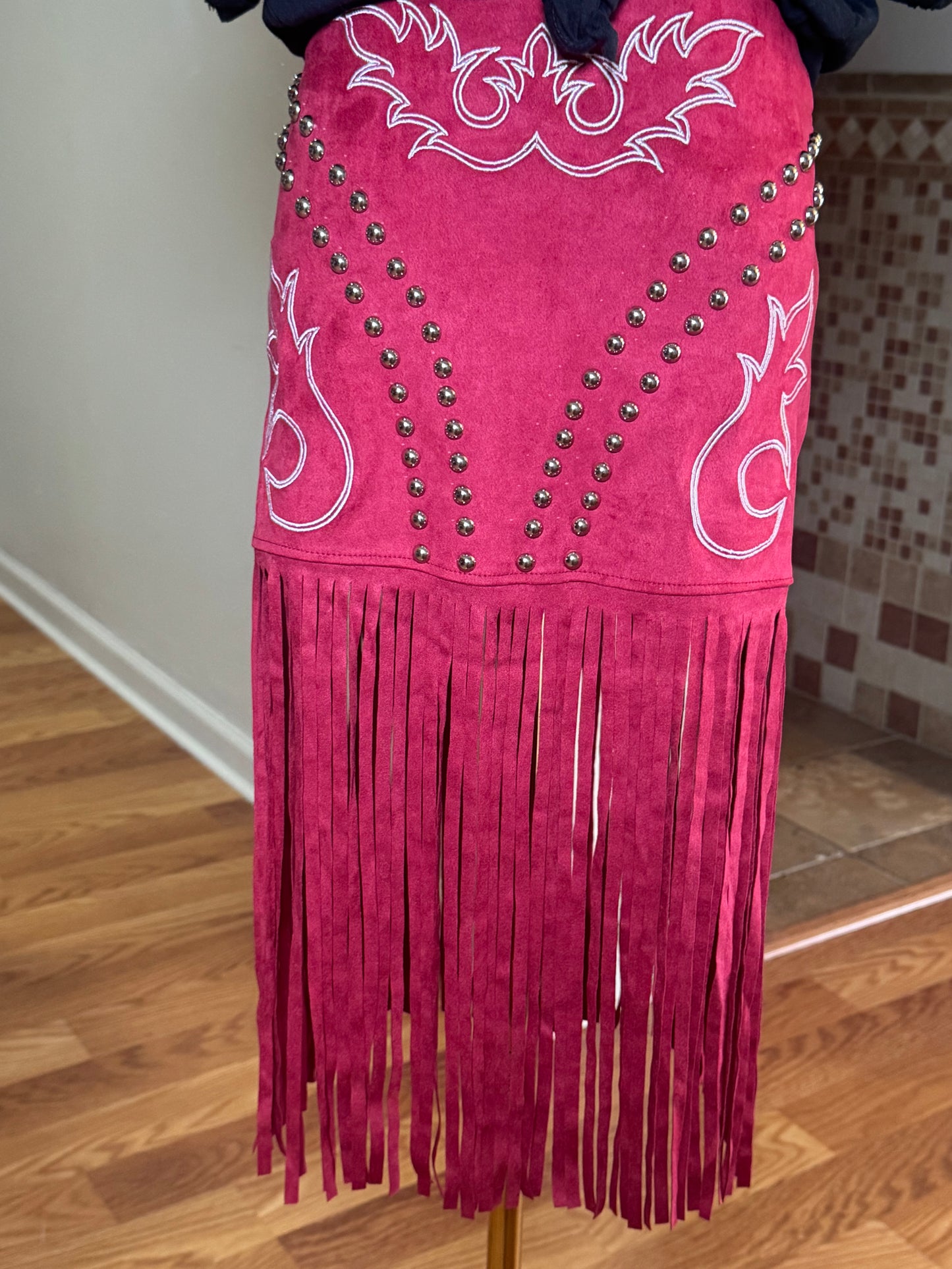 Rodeo Queen Fringe Skirt