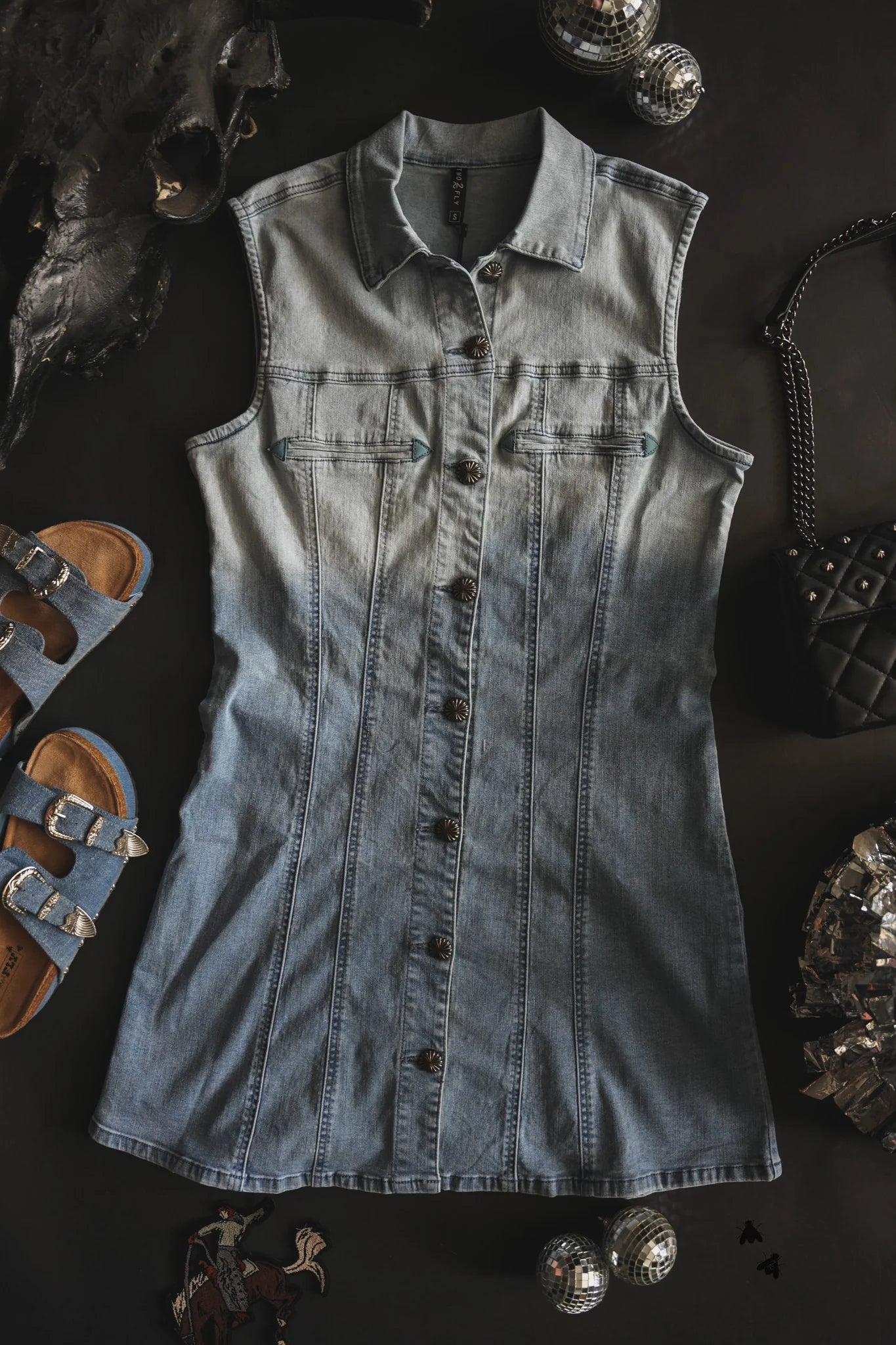 Denim Sweetheart Dress