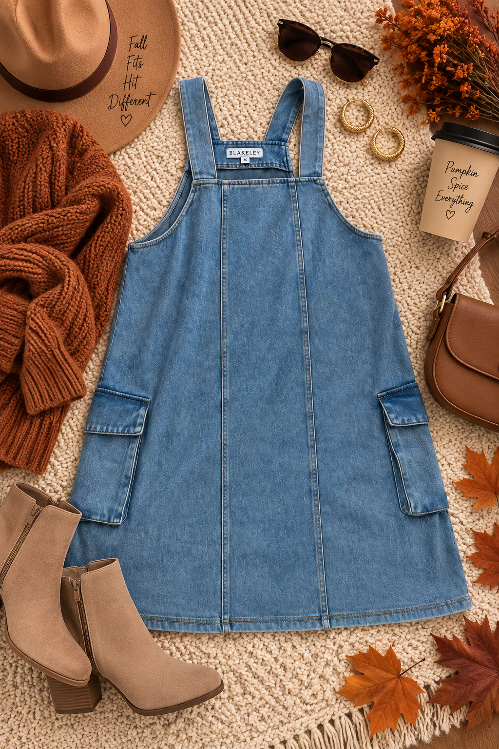 🍂 Autumn Ease Denim Dress