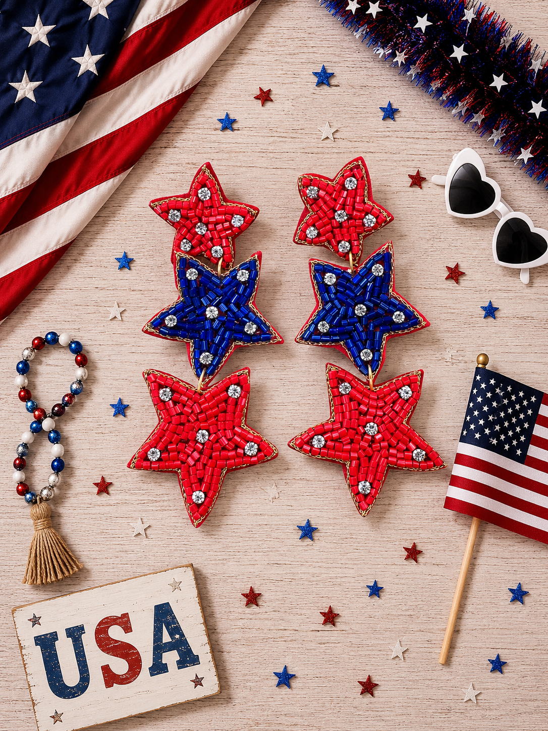 Stars of Freedom Earrings