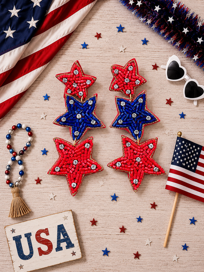 Stars of Freedom Earrings