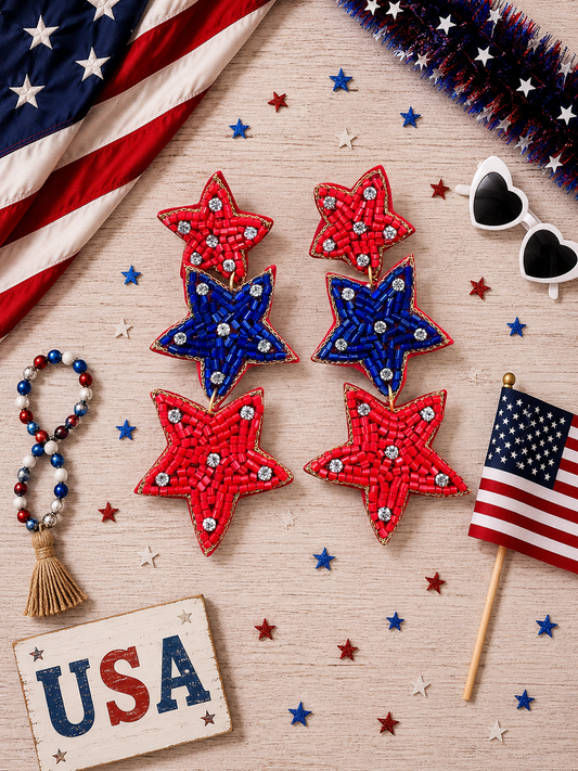 Stars of Freedom Earrings