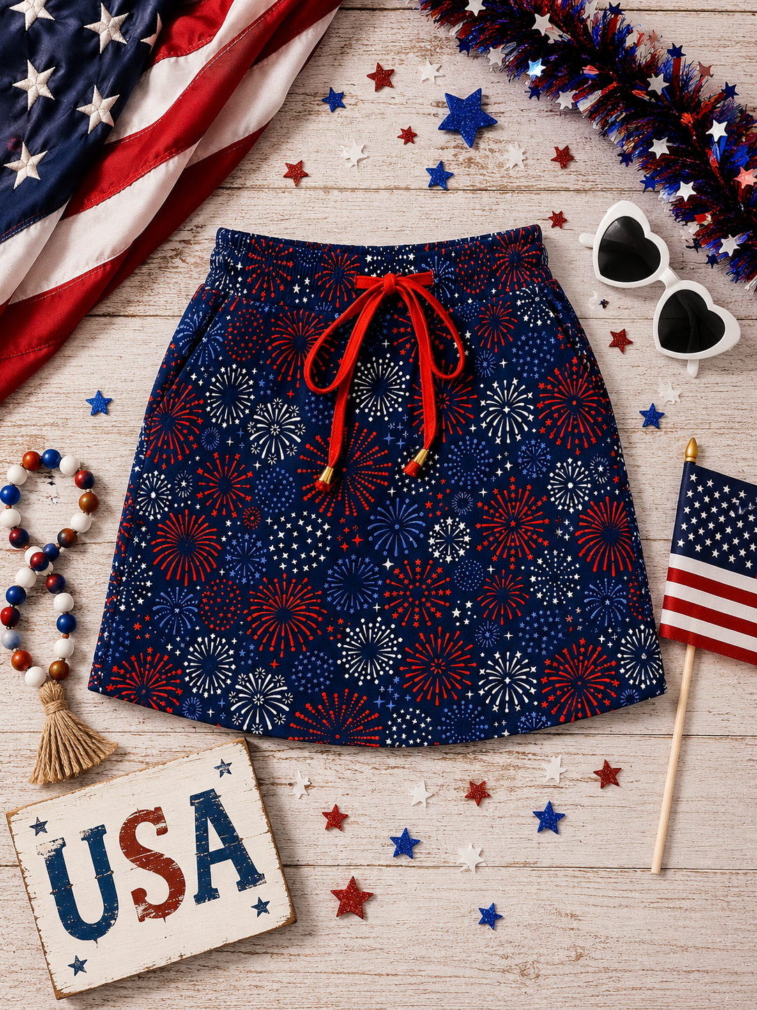 Fireworks & Freedom Skort