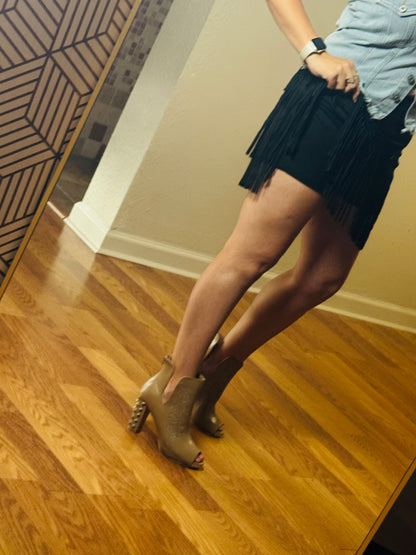 Glam Fringe Skort
