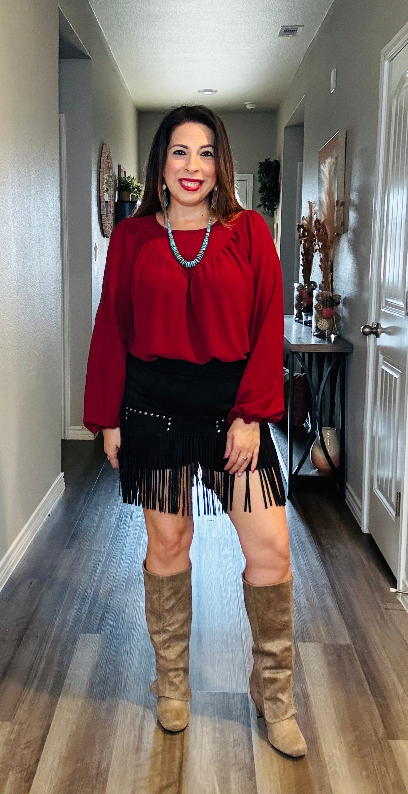 Cranberry Grace Blouse