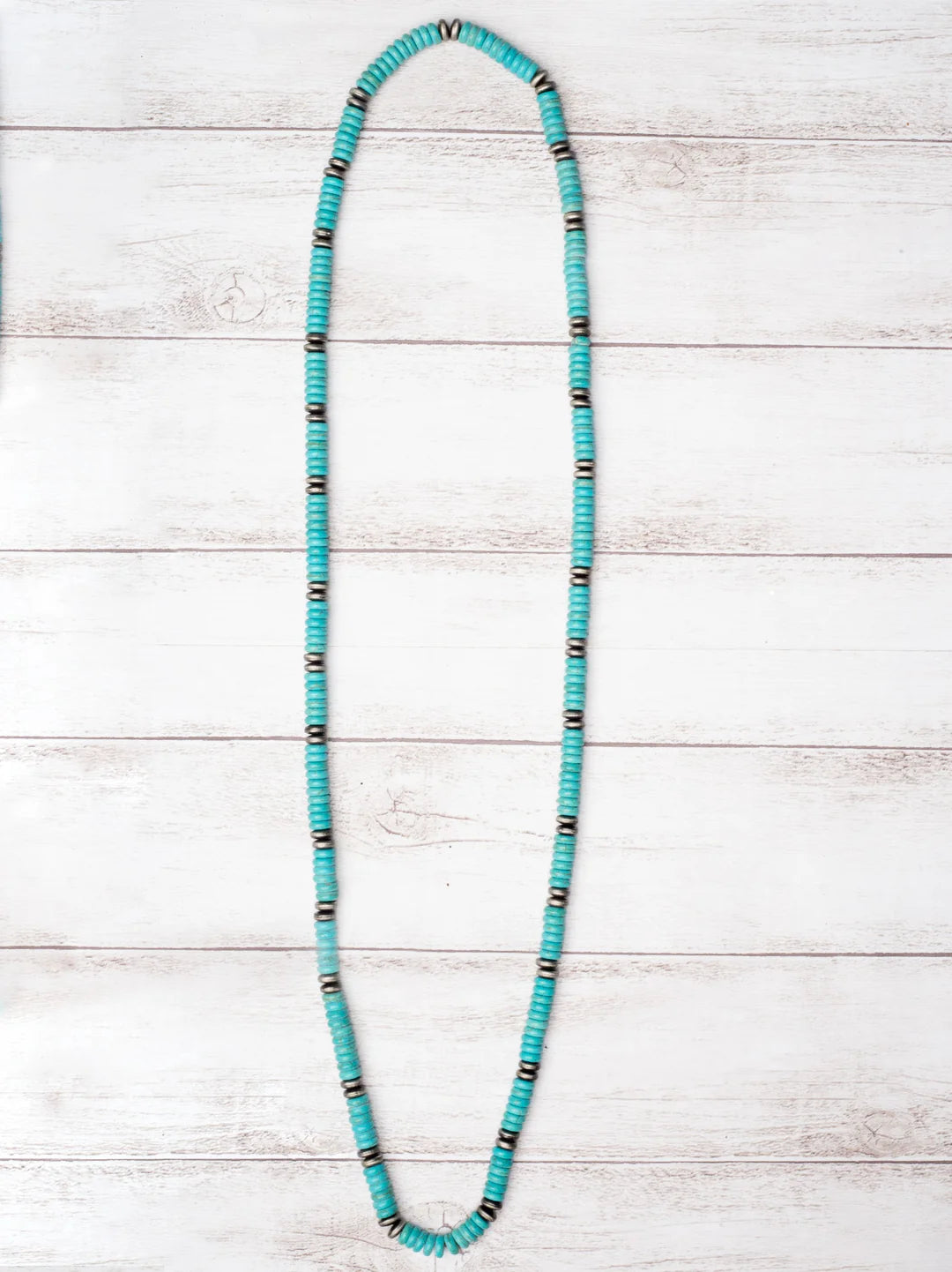 TURQUOISE SHELL BEADS NECKLACE