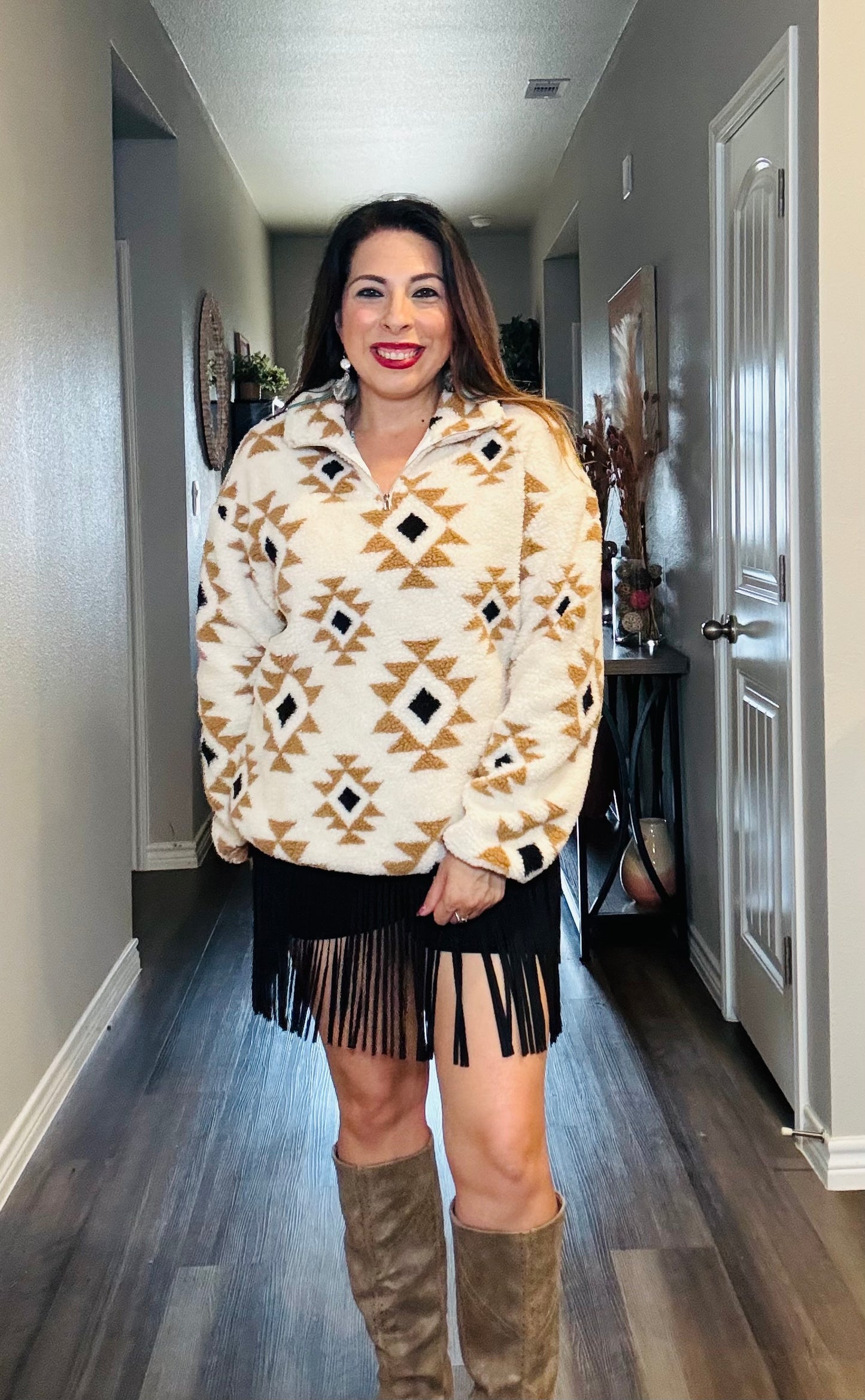 Aztec Fleece Pullover