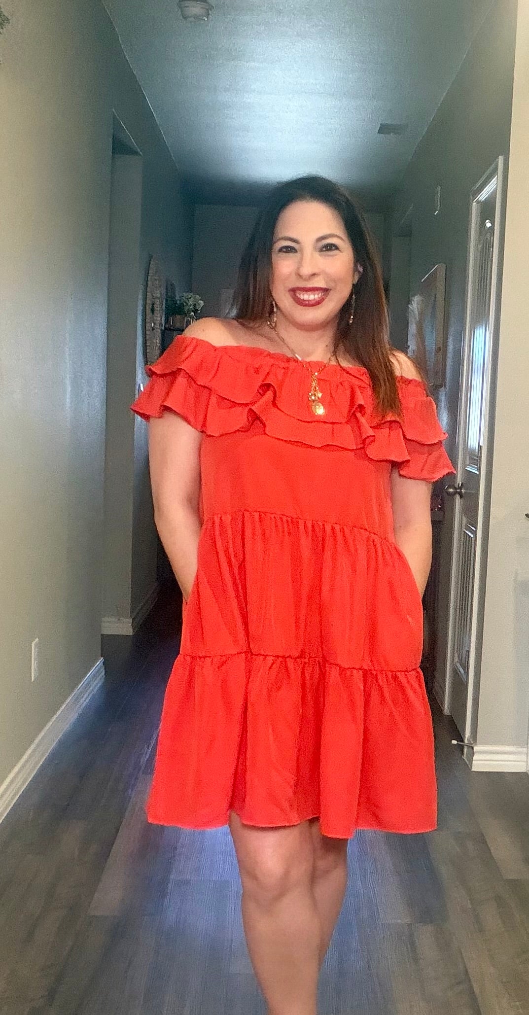 Scarlet Grace Ruffle Dress