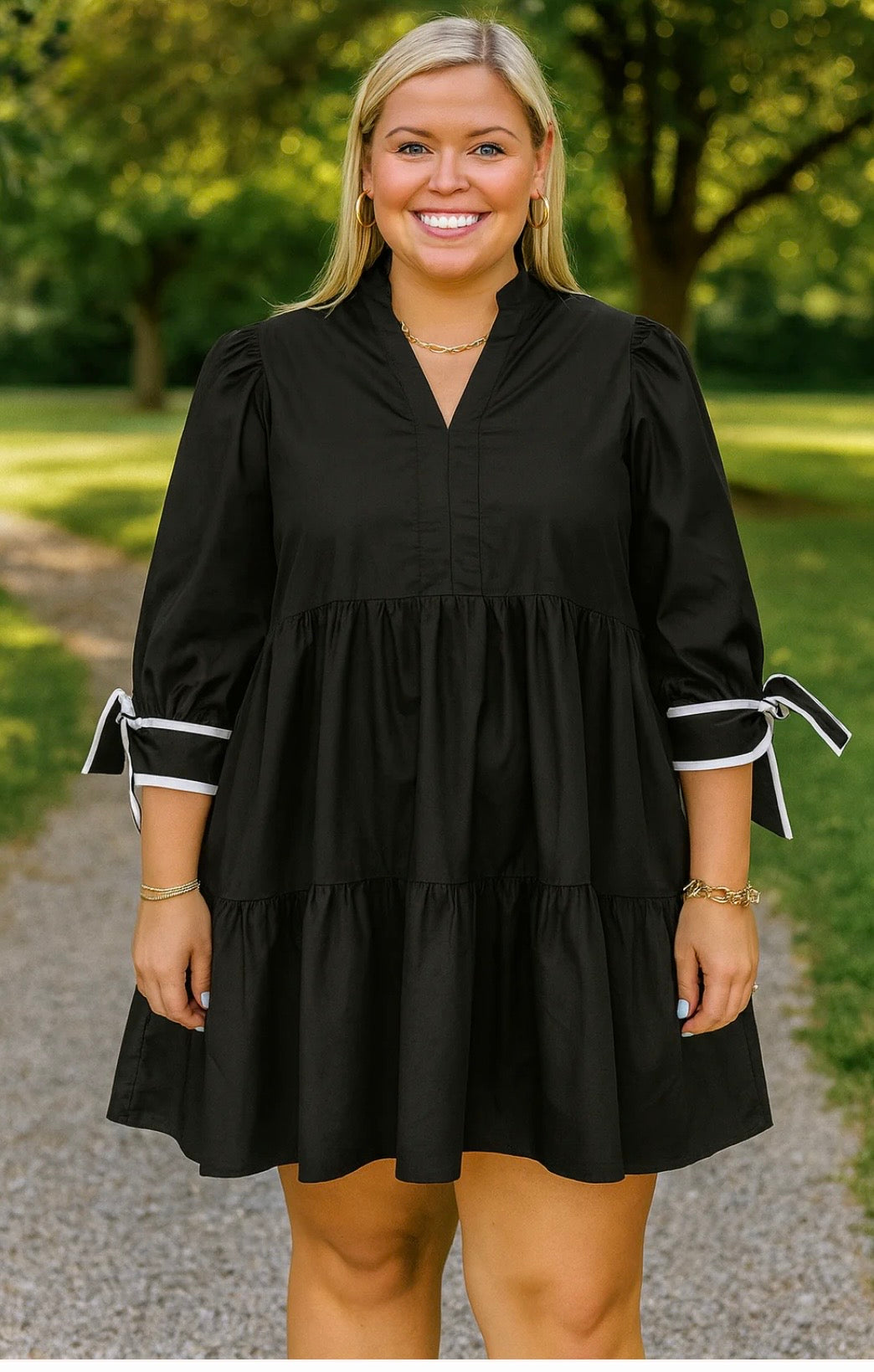 Midnight Ribbon Dress ✨PLUS✨