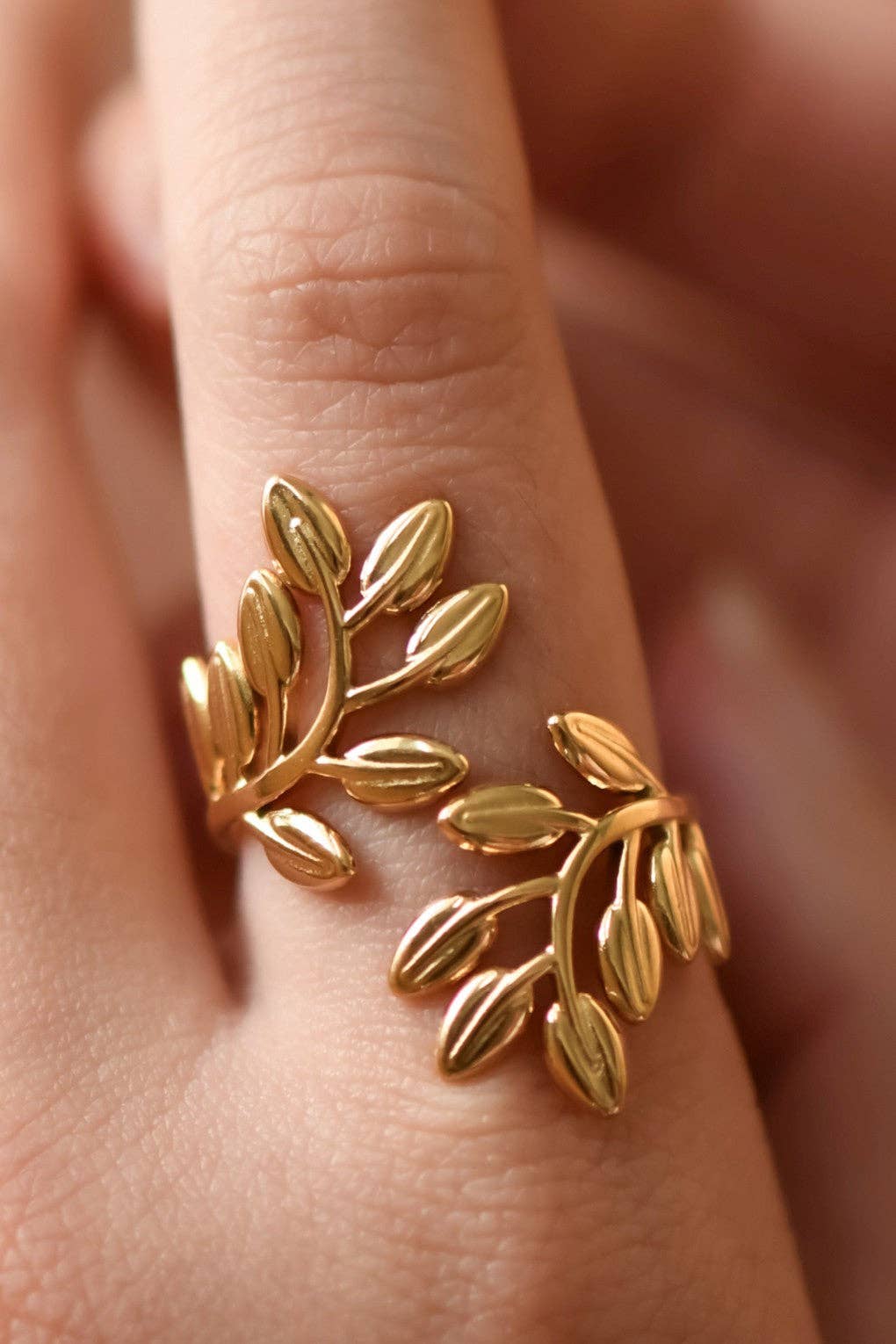 18K Gold Plated Waterproof Stainless Steel Ring