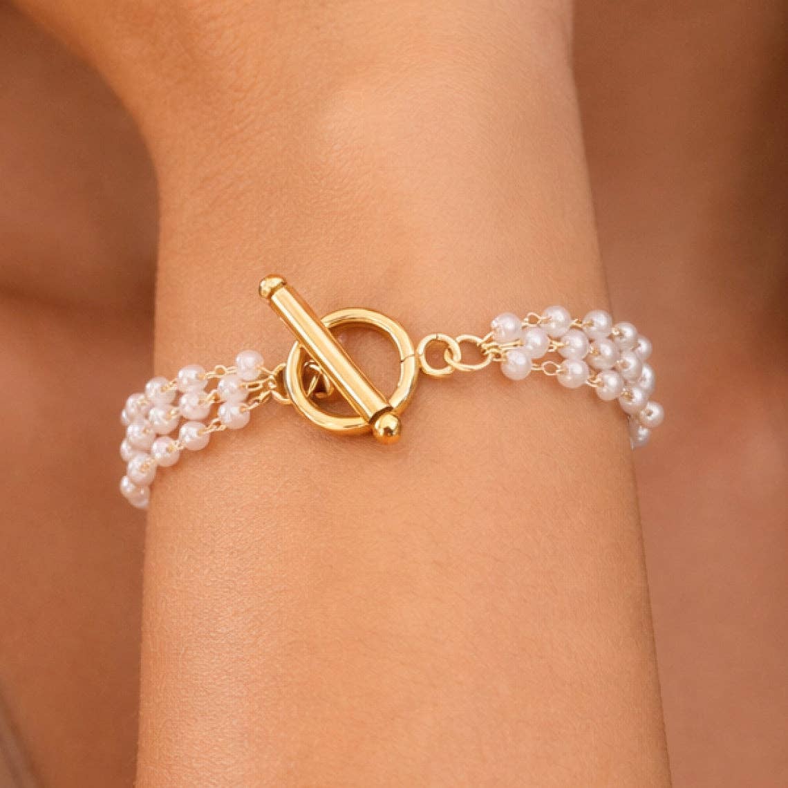 18K Gold PVD Plated Waterproof Stainless Steel Chain Bracelet