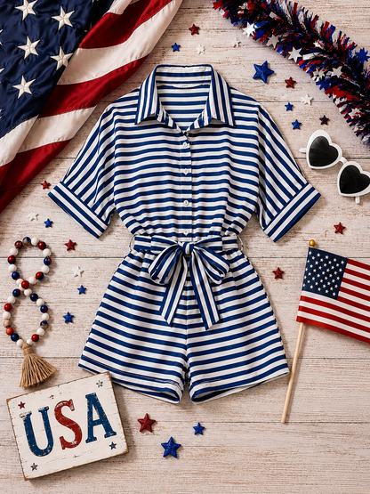 Coastal Freedom Romper 🇺🇸💙
