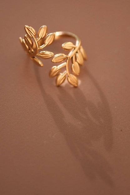 18K Gold Plated Waterproof Stainless Steel Ring