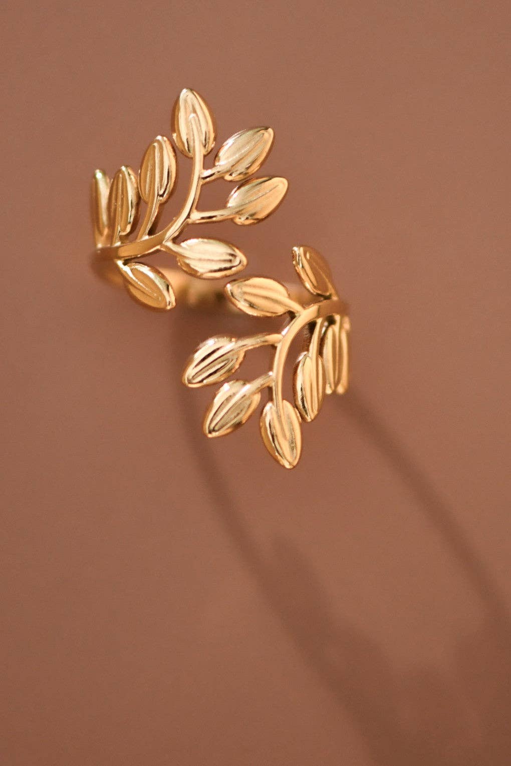 18K Gold Plated Waterproof Stainless Steel Ring