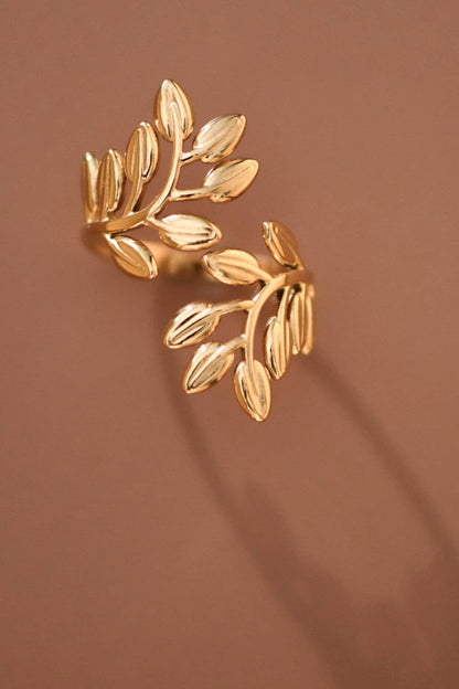 18K Gold Plated Waterproof Stainless Steel Ring