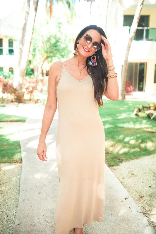 Hannah Maxi Dress - Neutral