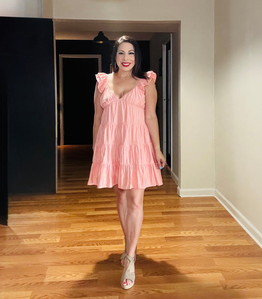 Sunset Flutter Dress