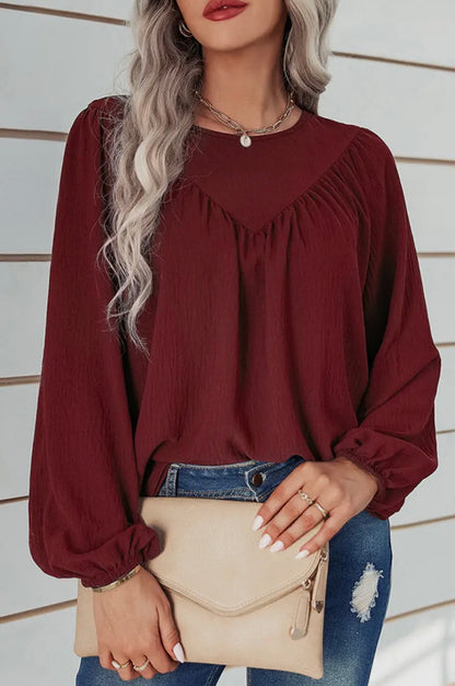 Cranberry Grace Blouse
