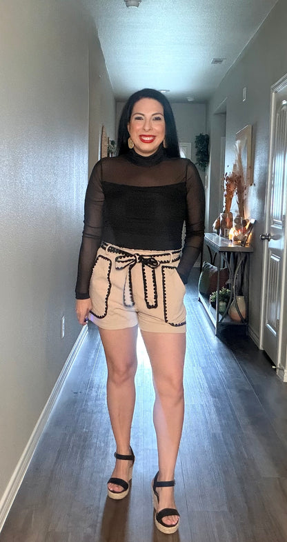 Midnight Whisper Mesh Top