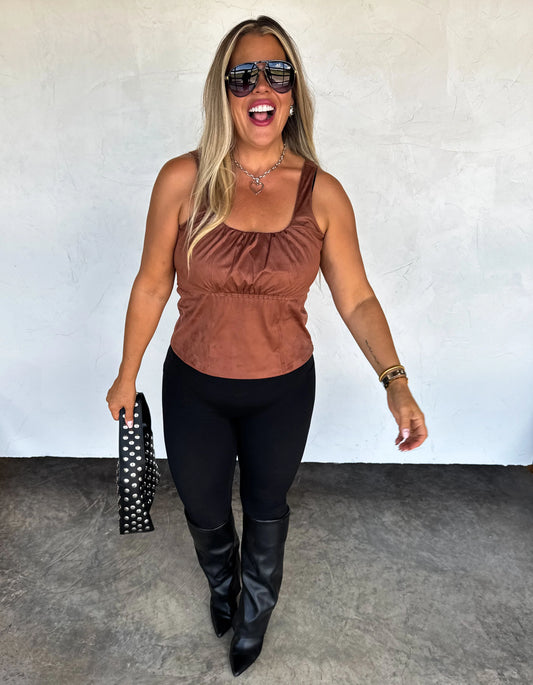 Desert Belle Suede Tank