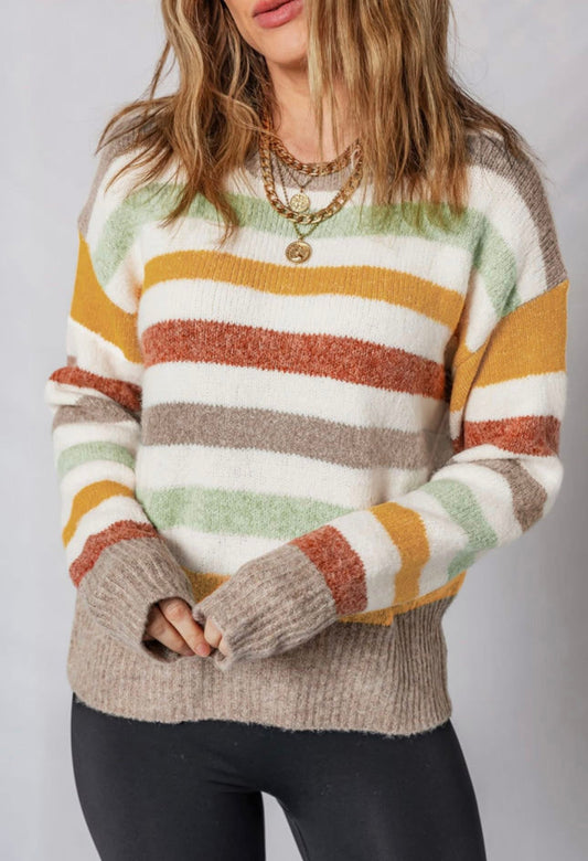 Cider Season Striped Sweater