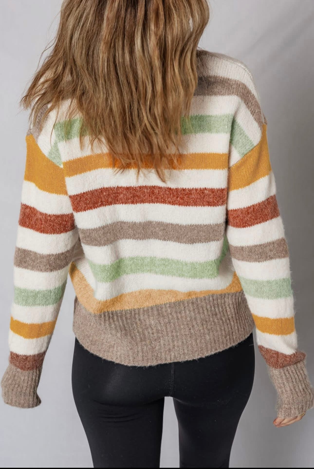 Cider Season Striped Sweater
