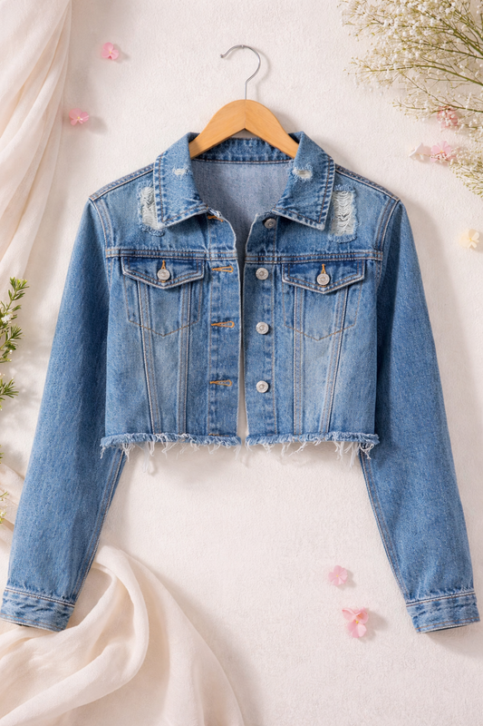 Distressed Denim Jacket