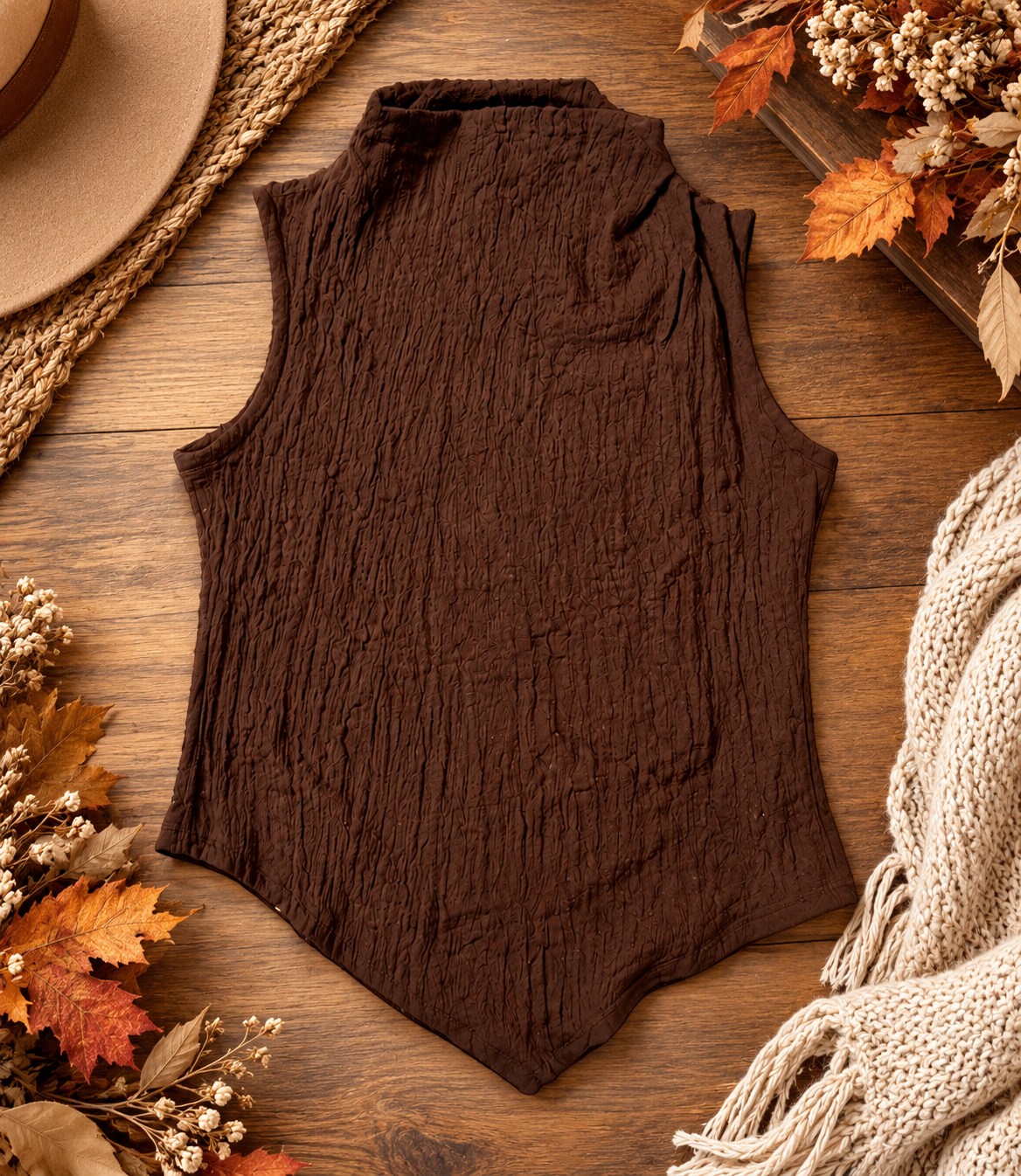 Cocoa Kissed Textured Top