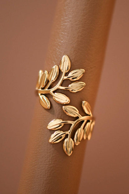 18K Gold Plated Waterproof Stainless Steel Ring