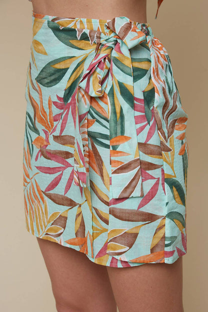 Palm Breeze Wrap Skirt