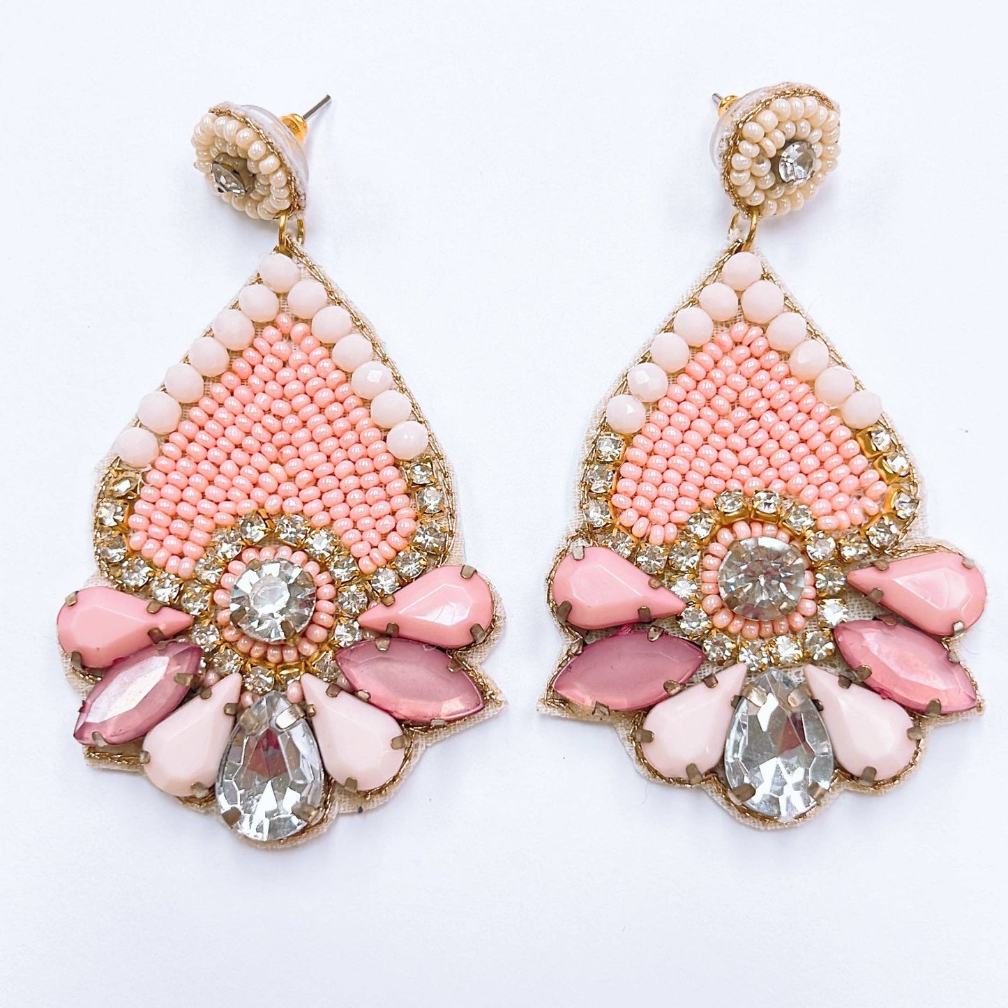 Raindrop Pink Earrings