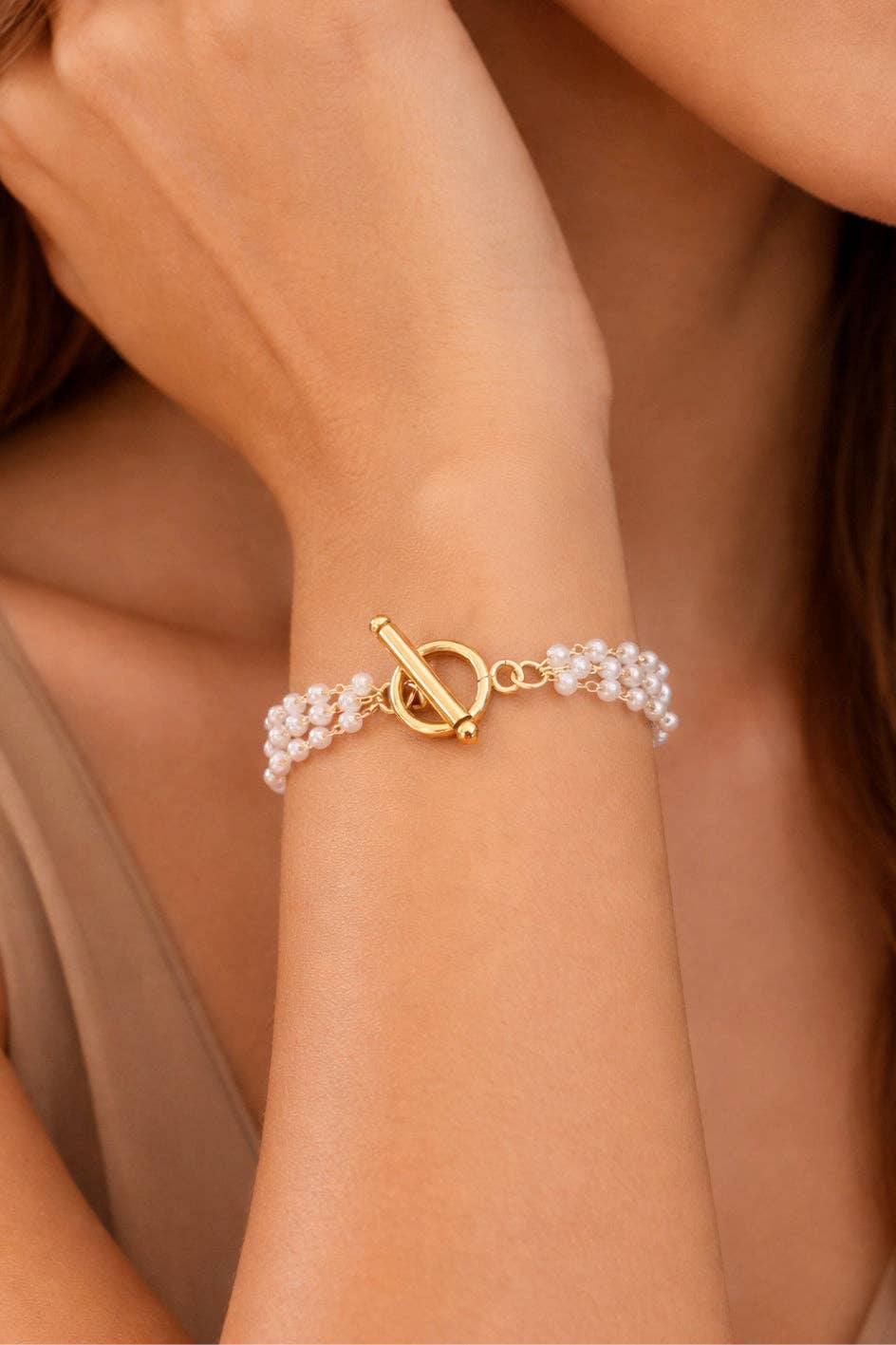 18K Gold PVD Plated Waterproof Stainless Steel Chain Bracelet