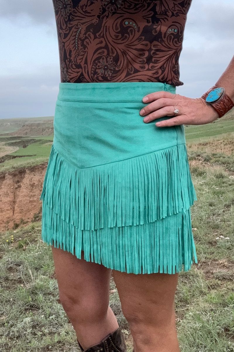 Fort Worth Fringe Skirt (2 color options)